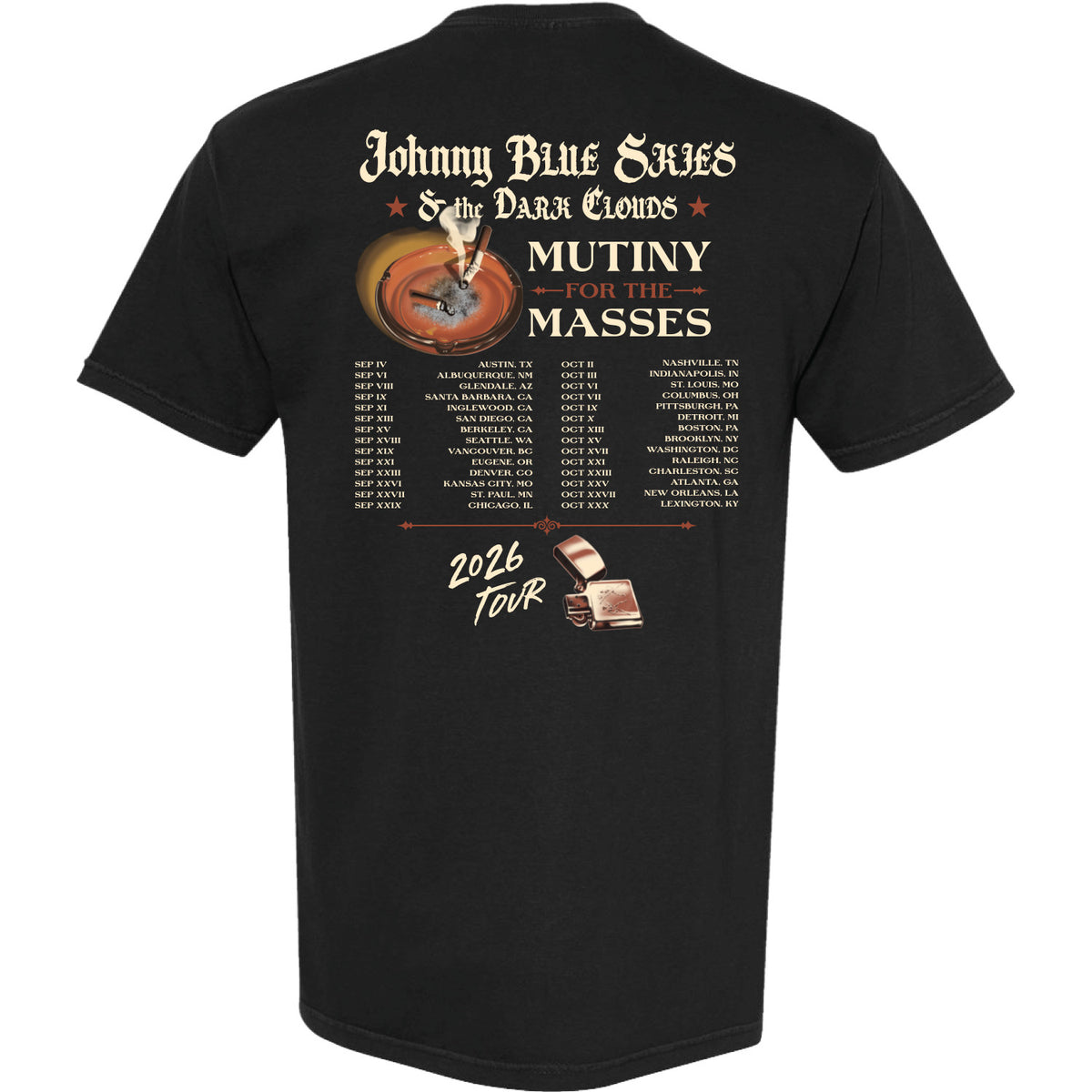 Mutiny For The Masses '26 Fall Tour Tee