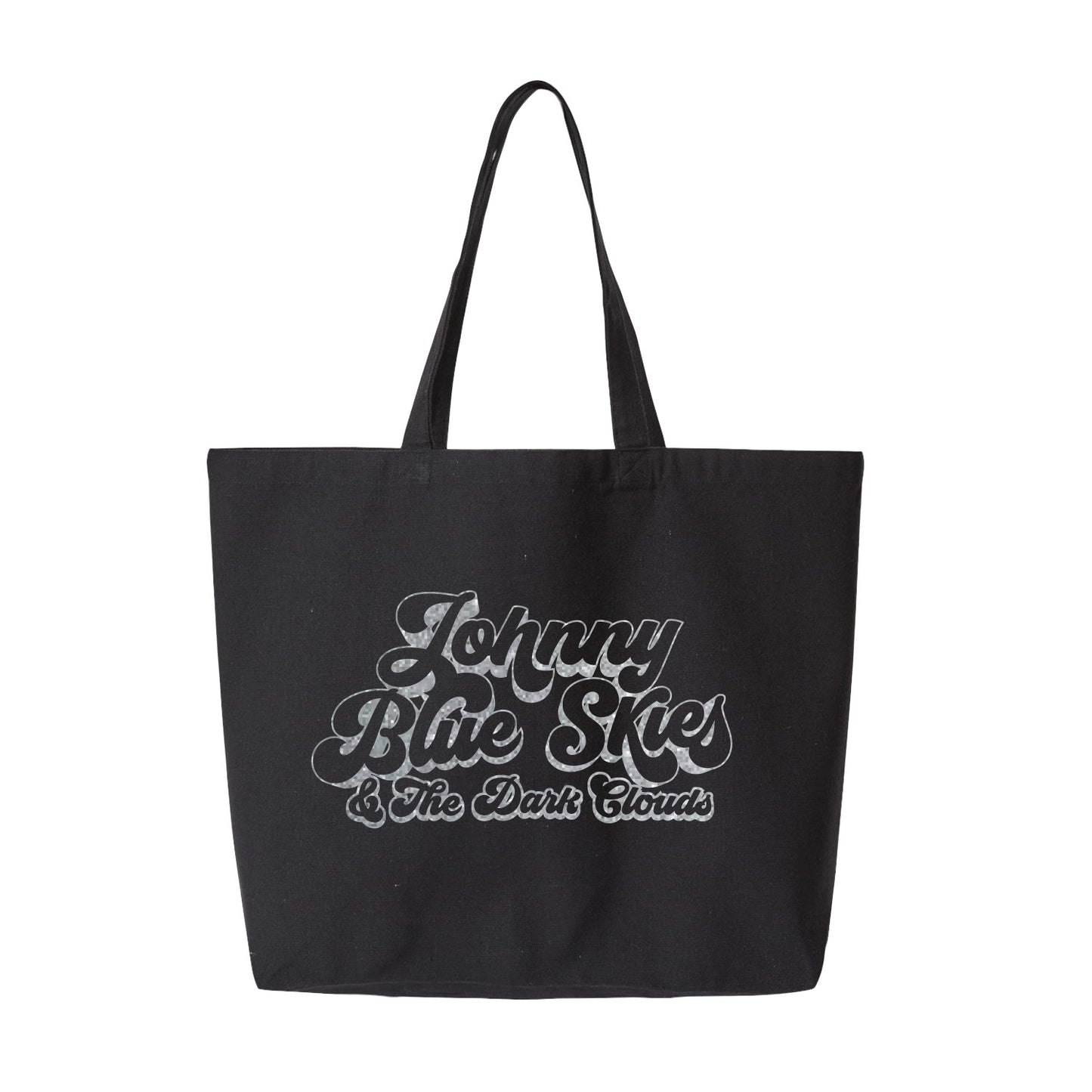 Johnny Blue Skies & the Dark Clouds Logo Silver Tote